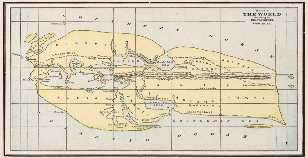 Цей день в історії : Історичні карти : «Карта світу Ератосфена»